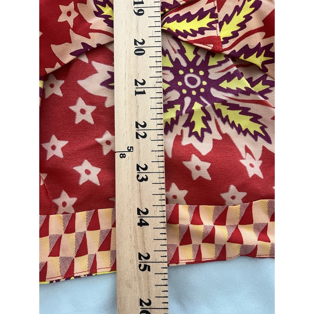 SUNO Sustainable Luxury Women's Skirt Size 4 / Small Red Button Pockets Unique - Picture 9 of 16